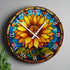 Sunflower Suncatcher Effect Clock